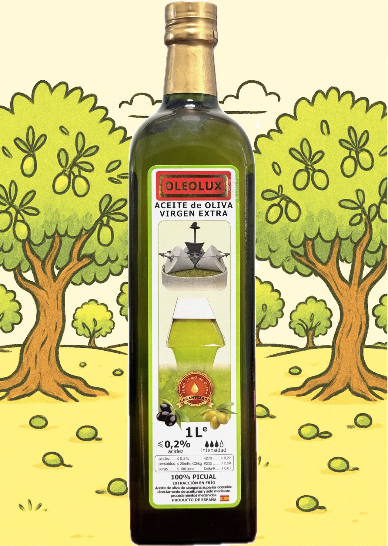 特級初榨冷壓西班牙原裝PICUAL橄欖油 Extra Virgin Olive Oil